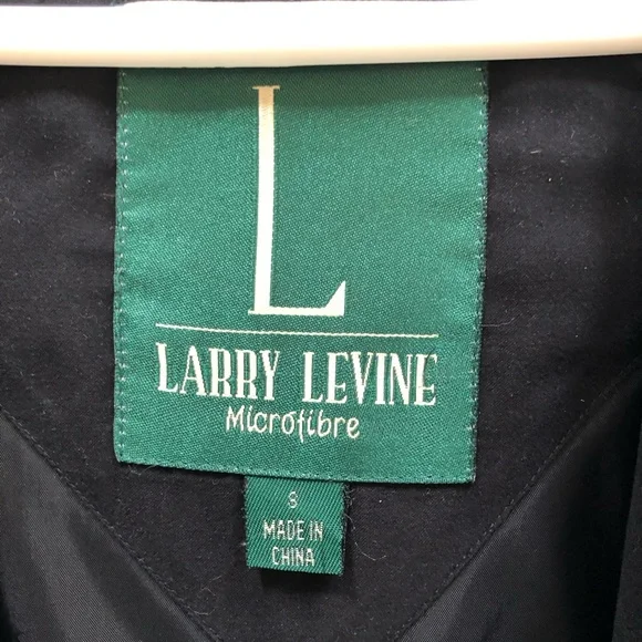 Larry Levine Classic Black Microfibre Jacket - Picture 2 of 5